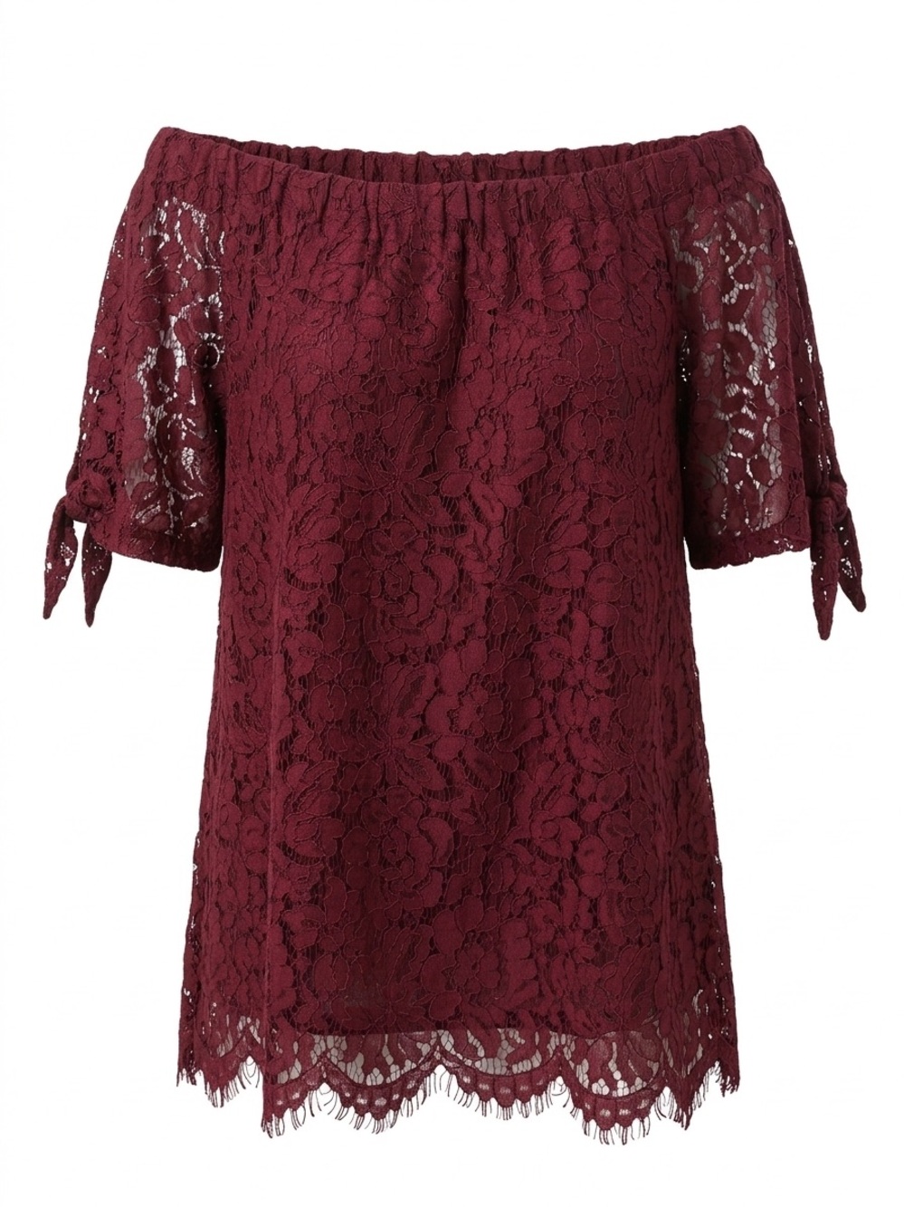 Chance or Fate Burgundy Lace Top